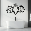 Funny Gangster Ghosts Metal Wall Art – Halloween Cool Spirits Decor-KAF613