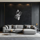 Skeleton Hands and Skull Metal Wall Art – Ripped Wall Horror Decor-KAF619