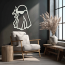 Cool Ghost Metal Wall Art – Smoking Ghost with Sunglasses Modern Decor- KAF629