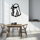 Cool Ghost Metal Wall Art – Smoking Ghost with Sunglasses Modern Decor- KAF629