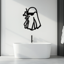 Cool Ghost Metal Wall Art – Smoking Ghost with Sunglasses Modern Decor- KAF629