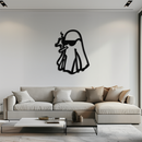 Cool Ghost Metal Wall Art – Smoking Ghost with Sunglasses Modern Decor- KAF629