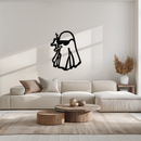 Cool Ghost Metal Wall Art – Smoking Ghost with Sunglasses Modern Decor- KAF629