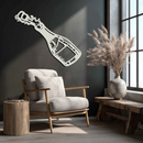 Champagne Bottle Explosion Metal Wall Art – Celebration-Themed Modern Decor for Bars and Kitchens- KAF646