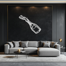 Champagne Bottle Explosion Metal Wall Art – Celebration-Themed Modern Decor for Bars and Kitchens- KAF646