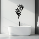 Abstract Line Art Woman Face Metal Wall Art – Modern Feminine Silhouette Decor- KAF650