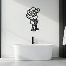 Dipper Pines Metal Wall Art – Gravity Falls-Inspired Silhouette for Fans and Collectors- KAF654