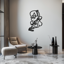 Mabel Pines Metal Wall Art – Gravity Falls-Inspired Playful Silhouette for Fans- KAF655