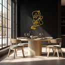 Mabel Pines Metal Wall Art – Gravity Falls-Inspired Playful Silhouette for Fans- KAF655