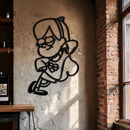 Mabel Pines Metal Wall Art – Gravity Falls-Inspired Playful Silhouette for Fans- KAF655