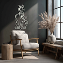 Scooby-Doo Metal Wall Art – Iconic Cartoon Character Silhouette for Fans- KAF657
