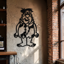 Fred Flintstone Metal Wall Art – Iconic Cartoon Character Silhouette for Fans- KAF662