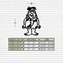 Fred Flintstone Metal Wall Art – Iconic Cartoon Character Silhouette for Fans- KAF662