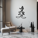 Daffy Duck Metal Wall Art – Classic Cartoon Character Silhouette for Fans- KAF663