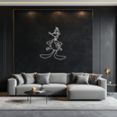 Daffy Duck Metal Wall Art – Classic Cartoon Character Silhouette for Fans- KAF663
