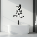 Daffy Duck Metal Wall Art – Classic Cartoon Character Silhouette for Fans- KAF663
