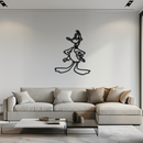 Daffy Duck Metal Wall Art – Classic Cartoon Character Silhouette for Fans- KAF663