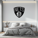 Brooklyn Nets Logo Silhouette Metal Wall Art – Modern Sports-Inspired Decor - KAF669