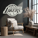 Los Angeles Lakers Logo Metal Wall Art – Iconic Basketball Team Silhouette Decor- KAF674