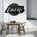 Los Angeles Lakers Logo Metal Wall Art – Iconic Basketball Team Silhouette Decor- KAF674