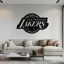 Los Angeles Lakers Logo Metal Wall Art – Iconic Basketball Team Silhouette Decor- KAF674