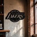 Los Angeles Lakers Logo Metal Wall Art – Iconic Basketball Team Silhouette Decor- KAF674