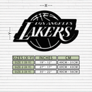 Los Angeles Lakers Logo Metal Wall Art – Iconic Basketball Team Silhouette Decor- KAF674