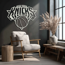 New York Knicks Basketball Logo Metal Wall Art – Bold Sports-Inspired Home Decor- KAF677