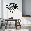 New York Knicks Basketball Logo Metal Wall Art – Bold Sports-Inspired Home Decor- KAF677