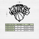 New York Knicks Basketball Logo Metal Wall Art – Bold Sports-Inspired Home Decor- KAF677