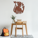 Flame Demon Silhouette Metal Wall Art – Fiery Devil Design for Bold Interiors- KAF690