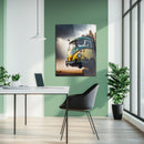 Retro Camper Van Glass Wall Art – Vintage Travel Vibes in UV Printed Style-KAFCD003