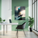 Stormy Seas Tall Ship Glass Wall Art – Dramatic Ocean Adventure UV Print-KAFCD052