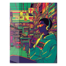 Neon Urban Vibes UV Glass Wall Art – Cyber Pop Style in 7-Eleven Aesthetic-KAFCD076