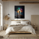 Chakra Tree Goddess Glass Wall Art – Radiant Roots & Energy Alignment UV Print Decor- KAFCD116