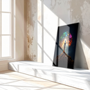 Chakra Tree Goddess Glass Wall Art – Radiant Roots & Energy Alignment UV Print Decor- KAFCD116