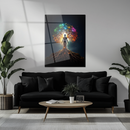 Chakra Tree Goddess Glass Wall Art – Radiant Roots & Energy Alignment UV Print Decor- KAFCD116