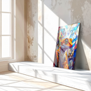 Gecko Mosaic Glass Wall Art – Vibrant Lizard Design with UV Print on Tempered Glass Panel- KAFCD135