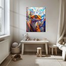 Gecko Mosaic Glass Wall Art – Vibrant Lizard Design with UV Print on Tempered Glass Panel- KAFCD135