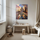 Taj Mahal Glass Wall Art – Majestic Architecture Reflected in Dreamlike Skyscape UV Print- KAFCD142