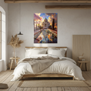 Taj Mahal Glass Wall Art – Majestic Architecture Reflected in Dreamlike Skyscape UV Print- KAFCD142