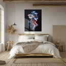 Graceful Betta Fish Glass Wall Art – Flowing Fins UV Print on Tempered Glass Panel-KAFCD176