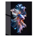 Graceful Betta Fish Glass Wall Art – Flowing Fins UV Print on Tempered Glass Panel-KAFCD176