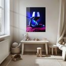 Dark Elegance Snake & Wine Glass UV Printed Glass Wall Art – Mysterious Modern Decor-KAFCD187