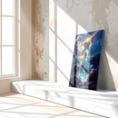 Magical Mermaid in Lighthouse UV Glass Wall Art – Fantasy Ocean Decor-KAFCD233
