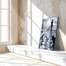 Ocean Chess Queens UV Glass Wall Art – Surreal Stormy Marble Board Fantasy Print-KAFCD241