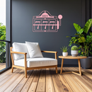 Pink 777 Metal Wall Art – Lucky Casino & Manifest Angel Number Decor - KAFGP017