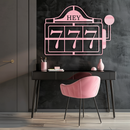 Pink 777 Metal Wall Art – Lucky Casino & Manifest Angel Number Decor - KAFGP017