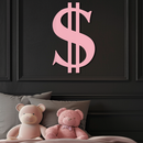 Dollar Sign Metal Wall Art – Money Symbol Modern Decor - KAFGP027