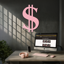 Dollar Sign Metal Wall Art – Money Symbol Modern Decor - KAFGP027